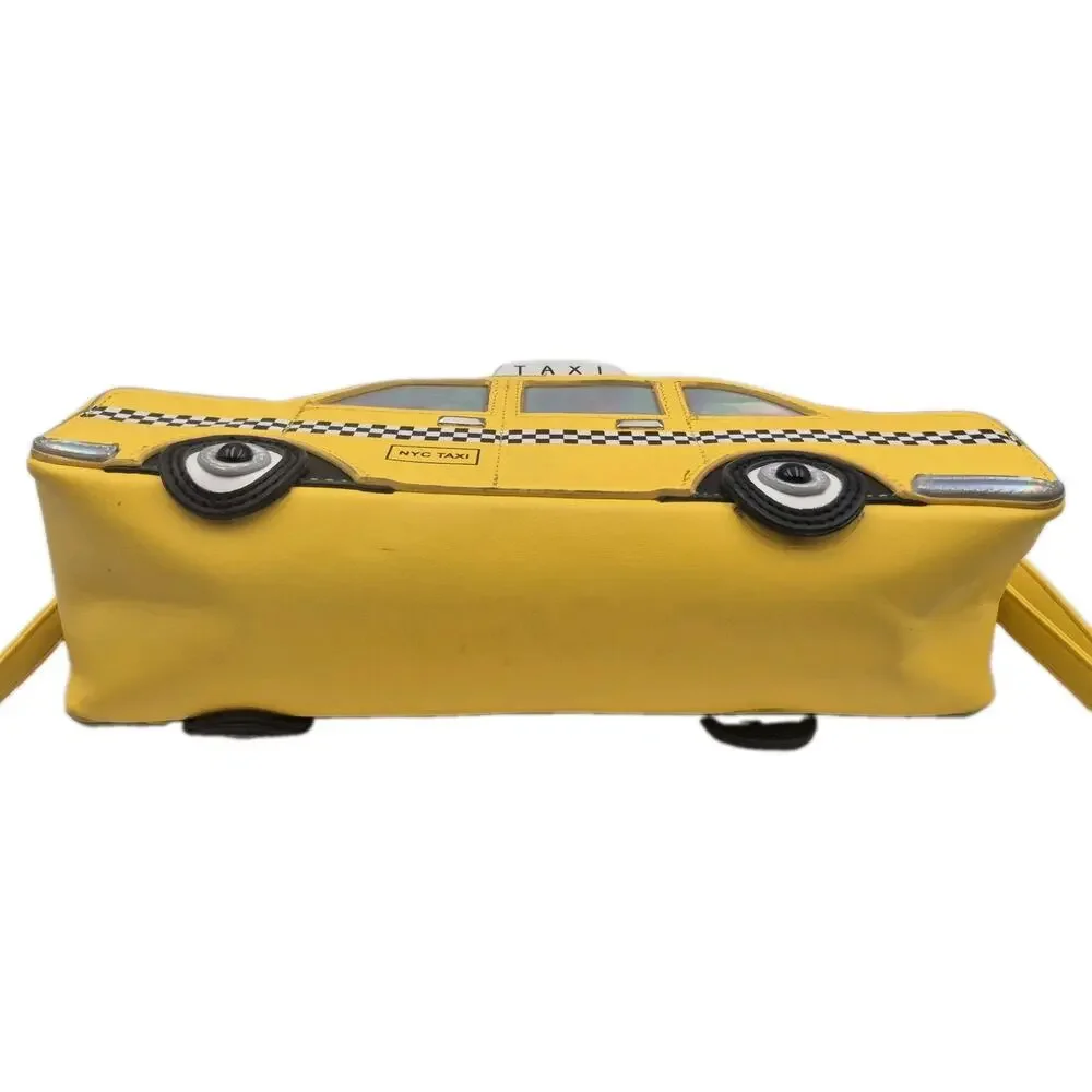 NYC Yellow Taxi Cab Shaped Crossbody Purse 12x6x4